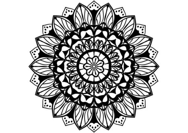 Mandala Абстрактный Квадратный Фон Круглый Мандала Декоративный Орнамент — стоковое фото