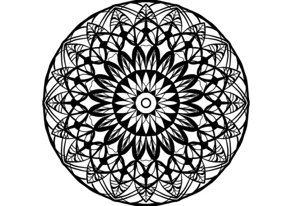 Abstrakcyjne Tło Mandali Kwadratowe Okrągły Mandala Dekoracyjny Wzór Ozdobny — Zdjęcie stockowe