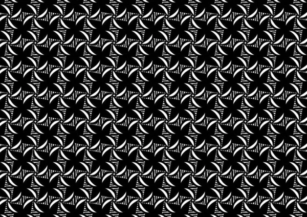 Black White Floral Pattern Coloring Background Fabric Pattern — Stock Photo, Image