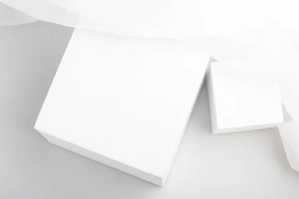 Square white product display for product advertising