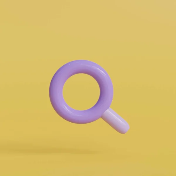 Мінімально Фіолетова Панель Пошуку Або Збільшення Скла Порожній Панелі Пошуку — стокове фото