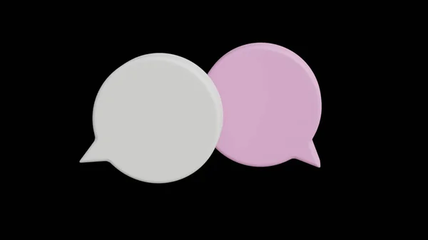 Speech Bubbles Blank Text Bubbles Business Design Discussion Topic Clarifications — стоковое фото