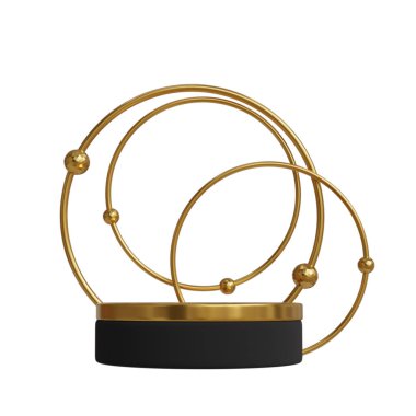 Geometrik platformlu 3D ürün podyum sahnesi. 3D silindir podyum. Ticari geçmiş. Modern minimal tasarımda geometrik formlar. 3d oluşturma.