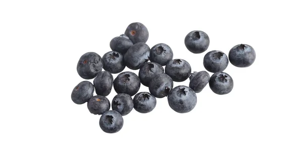 Blueberries Wooden Cup White Background — Foto de Stock