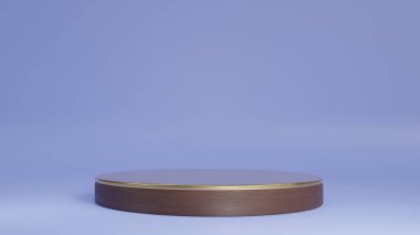 Geometrik platformlu 3D ürün podyum sahnesi. 3D silindir podyum. Ticari geçmiş. Modern minimal tasarımda geometrik formlar. 3d oluşturma.