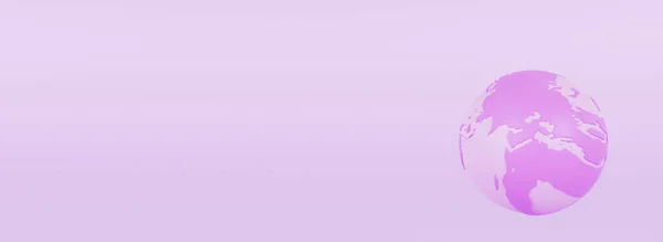 Красивый Розовый Шар Рендеринга Копирования Пространства — стоковое фото