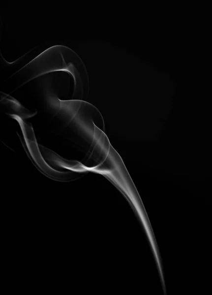 Движение Дыма Черном Фоне Дымовой Фон Абстрактный Дым Черном Фоне — стоковое фото