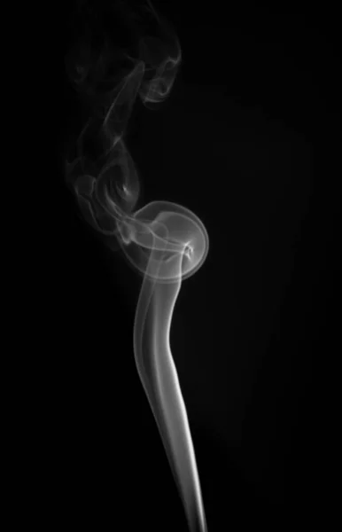 Weißer Rauch Vor Schwarzem Hintergrund Rauch Weißes Licht — Stockfoto