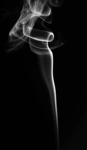 Weißer Rauch Vor Schwarzem Hintergrund Rauch Weißes Licht — Stockfoto