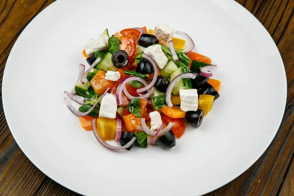 Une Délicieuse Salade Préparée Restaurant Par Chef — Photo