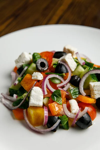Delicious Salad Prepared Restaurant Chef Stock Image