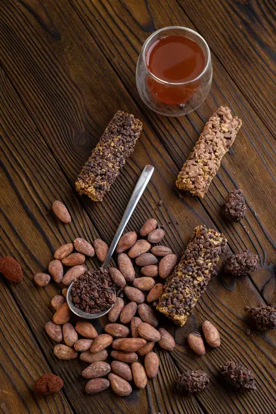 Sobremesas Cacau Chocolate Premium Segundo Plano — Fotografia de Stock
