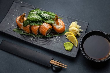 Japon restoranında nefis börekler.