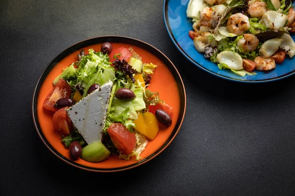 stock image a delicious salad in a restaurant