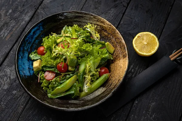 stock image a delicious salad in a restaurant