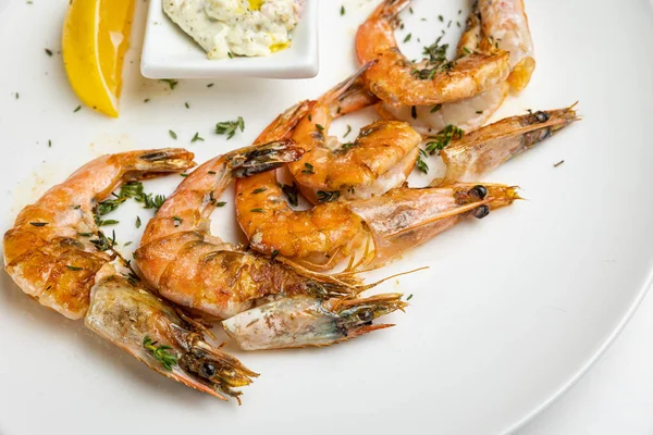 Hidangan Seafood Lezat Restoran — Stok Foto
