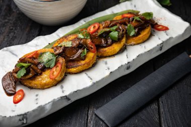 delicious snacks in a restaurant