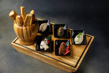 delicious snacks in a restaurant