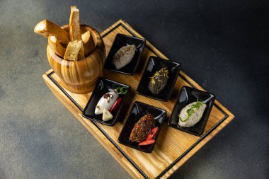 delicious snacks in a restaurant