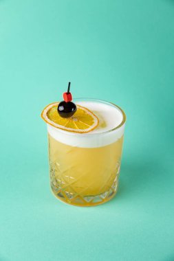 a beautiful alcoholic cocktail from the barman of the restaurant