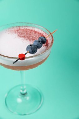 a beautiful alcoholic cocktail from the barman of the restaurant
