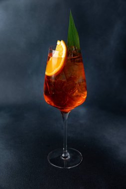 a beautiful alcoholic cocktail from the barman of the restaurant