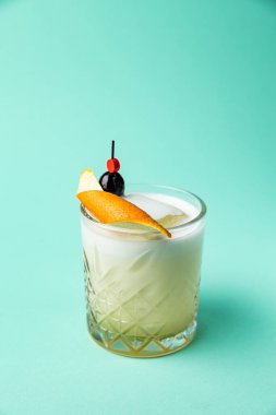 a beautiful alcoholic cocktail from the barman of the restaurant