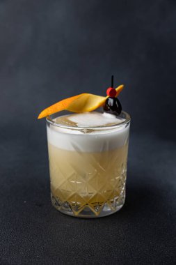 a beautiful alcoholic cocktail from the barman of the restaurant
