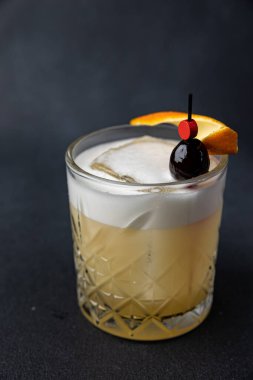 a beautiful alcoholic cocktail from the barman of the restaurant