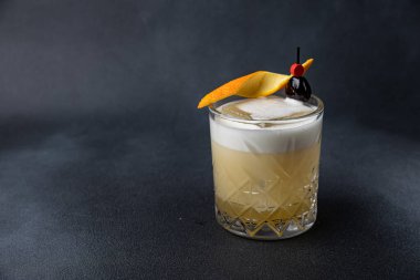 a beautiful alcoholic cocktail from the barman of the restaurant