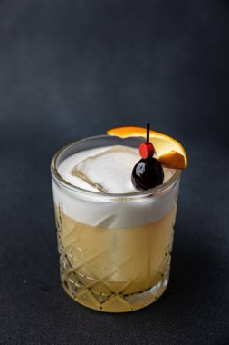 a beautiful alcoholic cocktail from the barman of the restaurant