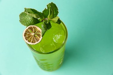 a beautiful alcoholic cocktail from the barman of the restaurant