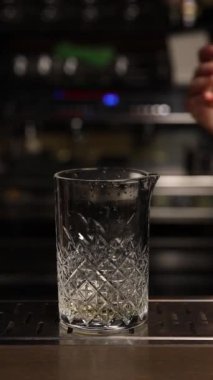 the bartender prepares a cocktail. Macro shooting