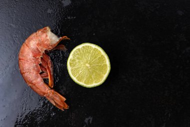 frozen shrimp at the fish store