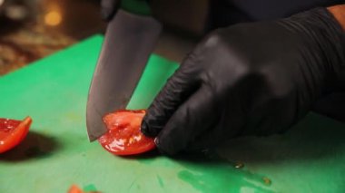 the chef prepares delicious dishes in the kitchen. 