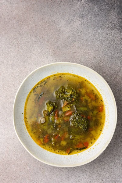 Deliciosa Hermosa Sopa Preparada Por Chef — Foto de Stock