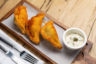 Şeften lezzetli yemekler.