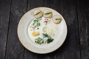 Lokantadan lezzetli bir çorba. Kapat.