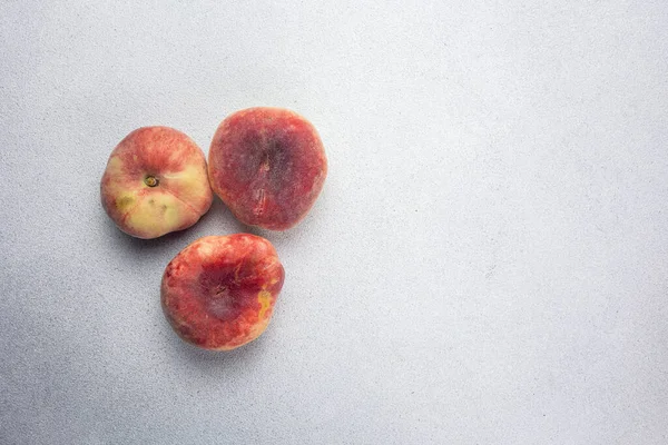 Вкусные Красные Персики Фермы Закрыть — стоковое фото