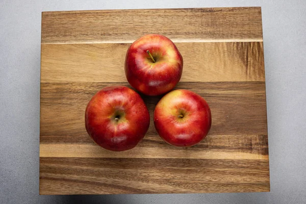 Deliciosas Manzanas Granja Cerca —  Fotos de Stock