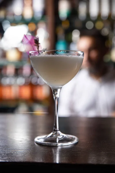 Ein Köstlicher Alkoholischer Cocktail Nahaufnahme — Stockfoto