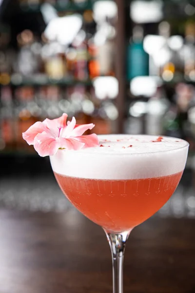 Delicioso Cocktail Alcoólico Fechar — Fotografia de Stock