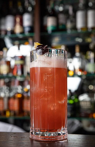 Ein Köstlicher Alkoholischer Cocktail Nahaufnahme — Stockfoto