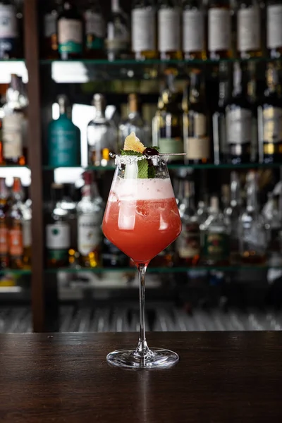 Een Heerlijke Alcoholische Cocktail Sluiten — Stockfoto