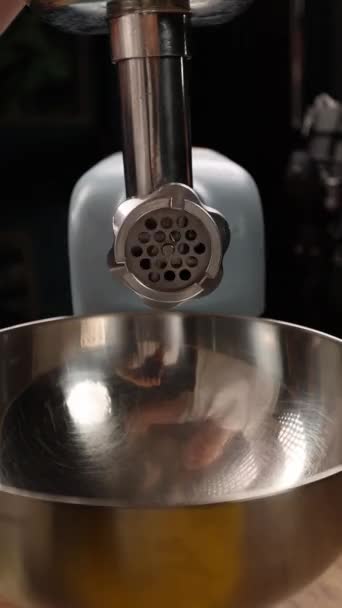 Şef Mutfakta Pirzola Hazırlıyor Yakın Plan — Stok video