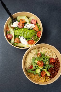 Lezzetli yemek servisi. Kapat.