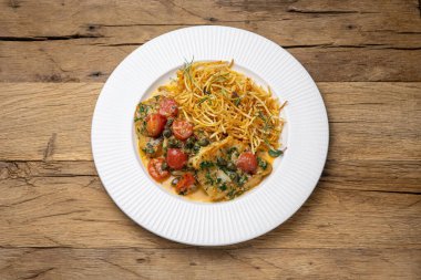 Restoranda nefis bir makarna 