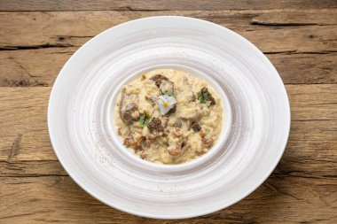 Delicious risotto in a restaurant 