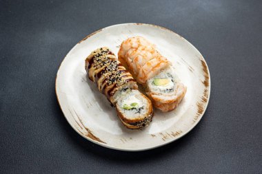 Japon mutfağı. Philadelphia 'nın çeşitli ekmekleri. Kapat.