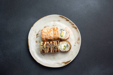 Japon mutfağı. Philadelphia 'nın çeşitli ekmekleri. Kapat.